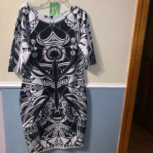 Black & White Patterned Dress